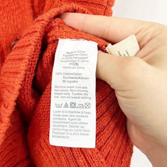 Madewell Rowe Button Front Knit Sweater Tank Top Square Neck - Size Large - Picture 4 of 6